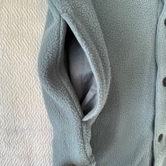 NWT Frank and Oak The Tundra Polar Fleece Overshirt in Stormy Blue, Men's Size M - Picture 10 of 14